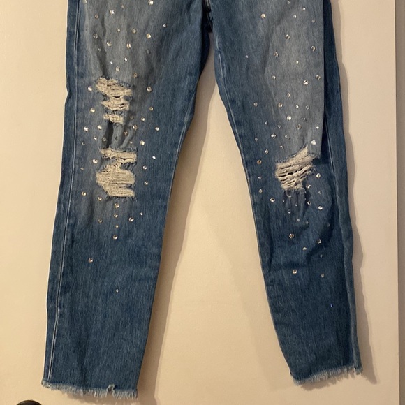 Joe Jeans Smith Rhinestone Crop Boyfriend Jeans - Picture 4 of 8